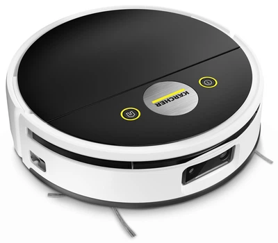 Робот-пилосос Karcher білий 10,5 см вологе та сухе прибирання акумуляторний (695848)