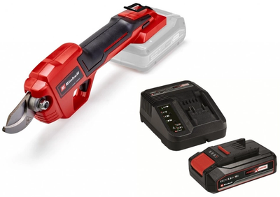 Секатор акумуляторний Einhell GE-LS 18 Li Kit 18В PXC акб 1х2.5А·год до 28мм ЗП 0.9кг