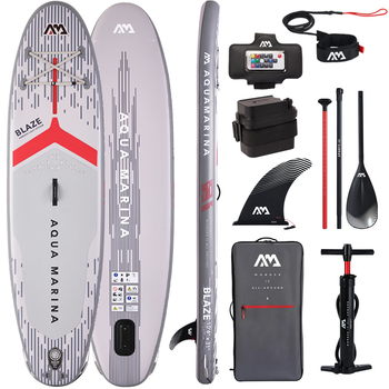Сапборд Aqua Marina BLAZE 10’4″ - надувная СВЕТЯЩАЯСЯ доска для САП сёрфинга, BT-26BZ