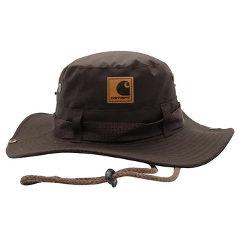 Панама Carhartt кавового кольору універсальний розмір (об’єм голови 56–60 см)