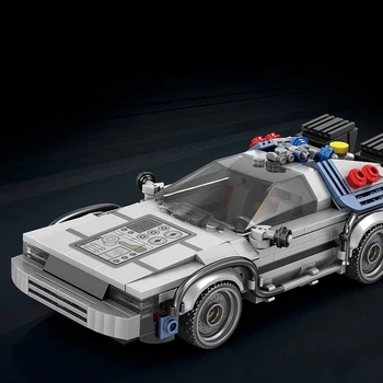 Конструктор Reobrix DeLorean ДеЛоріан DMC-12 “Назад у майбутнє” – 405 деталей, колекційна модель у подарунковій коробці