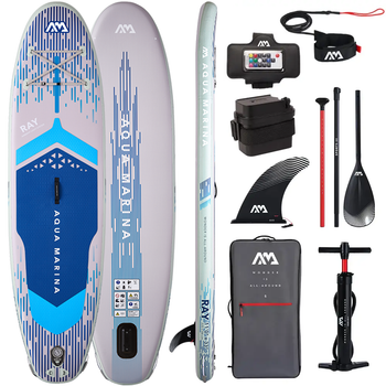 Сапборд Aqua Marina RAY 11'0" - надувная доска для САП серфинга с подсветкой BT-26RAY