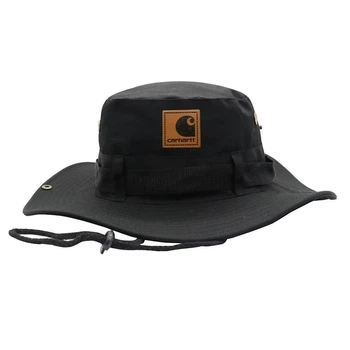 Панама Carhartt черного цвета, универсальный размер (обхват головы 56–60 см)