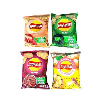 Lay’s China Assorted (Wasabi / Hot Pot / Crayfish / Pepper) 70 грам (набір 4 штуки)