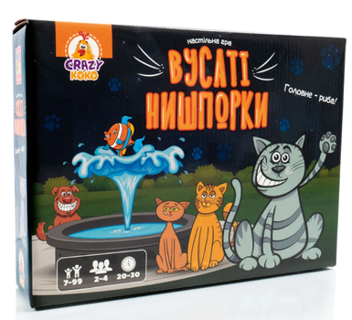 Настольная игра-ходилка Усатые шарфы Vladi Toys VT8055-44, маршрутная игра для детей о котах и рыбе в коробке