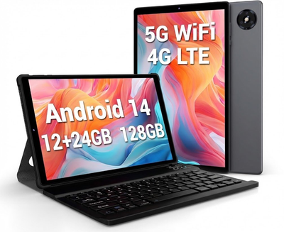 Планшет 10" Full HD FASTWD L30 12+24/128Gb 4G 2-SIM Android 14 8000 mAh Серый