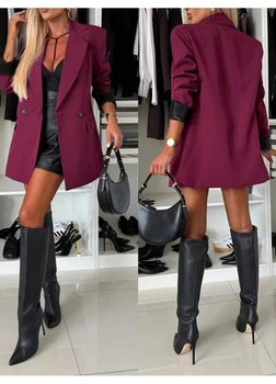 Жакет SHEIN XS Бордовий sz2409300075818590