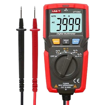 Мультиметр UNI-T UTM 1125C с широким набором электрических измерений Красный (UT125C)