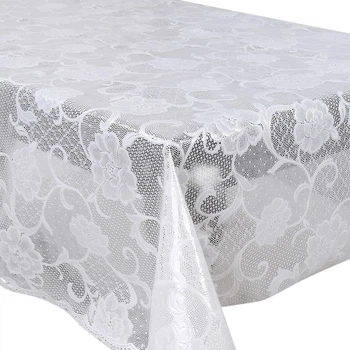 Ажурная клеенка ПВХ Lace MA-5723 рулон 1.37х20 м Белый