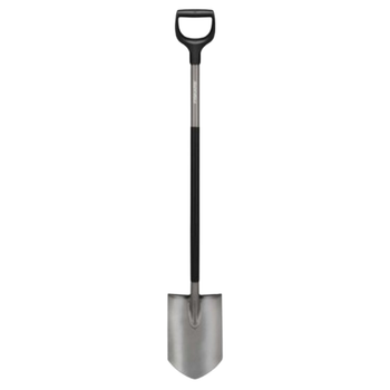 Лопата штикова Fiskars Ergonomic із сталі D-подібна рукоятка Чорний (1066708)