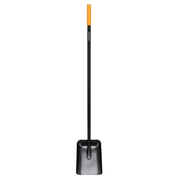 Лопата совкова Fiskars Solid из стали широкий и прочный ковш Черный (1066720)