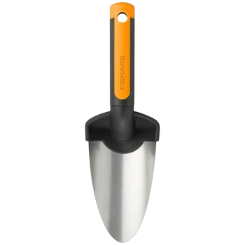 Садовий совок Fiskars Premium 137200 з нержавіючої сталі ручка з FiberComp Чорний (1000726)