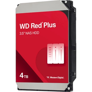 Жесткий диск 3.5" Western Digital Red Plus 4TB SATA 128MB 5400 об/мин 6 ГБит/с Red (WD40EFZZ)