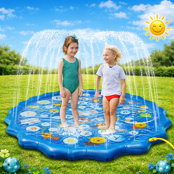 Детский водный коврик Splash Pad 100 см (бассейн-фонтан для детей)