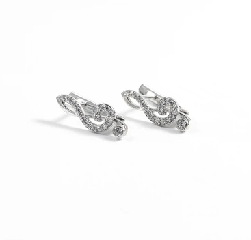 Сережки скрипковий ключ MaxiUvelir 8748
