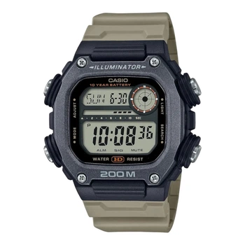 Электронные наручные часы Casio DW-291HX-5A, цифровые с подсветкой, полимерный ремешок