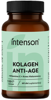 Suplement diety Intenson Kolagen ANTI-AGE + Witamina C + Kwas hialuronowy 120 tabletek (5902150289661)