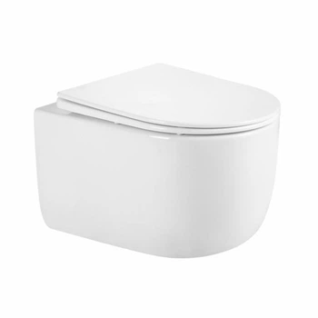Унитаз подвесной Qtap Taurus безободковый с сиденьем Soft-close QT2433084EUQW