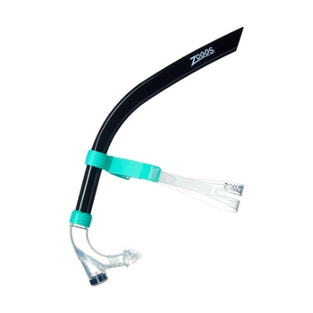 Трубка фронтальна Zoggs Centre Line Snorkel чорно-бірюзова (465287.BKTQ)