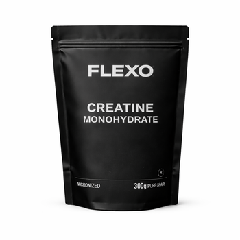 Креатин моногидрат FLEXO Creatine Monohydrate 300 г, микронизированный, 100% чистый без добавок