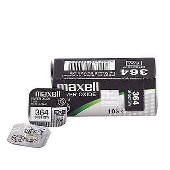 Часовая серебряно-цинковая батарейка (364) Maxell SR-621SW