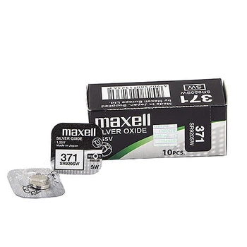 Часовая серебряно-цинковая батарейка(371) Maxell SR-920SW