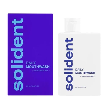 Ополаскиватель для полости рта Solident Blackcurrant mint / смородина-мята 250мл