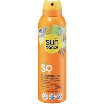 Солнцезащитный спрей Sundance Sonnenspray Sport Transparent прозрачный, SPF 50, 200 мл