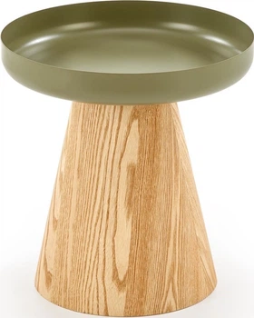 Ława Halmar GINA 40 cm Naturalny/Zielony (5905248135840)