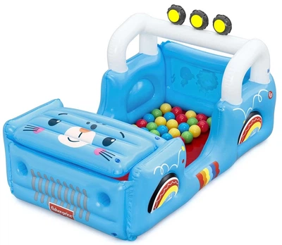 Ігровий центр Bestway Fisher-Price Надувний автомобіль з м'ячиками 117 x 76 x 61 см (6941607393116)