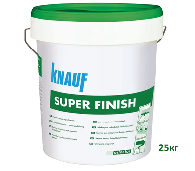 Пастоподібна готова фінішна шпаклівка KNAUF Super Finish 25 кг