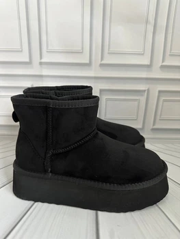 Женские черные угги на платформе Steve Madden размер 37,5