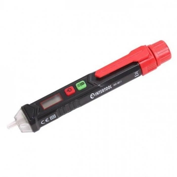 Тестер напряжения бесконтактный, LCD дисплей INTERTOOL MD-0011 (20622)