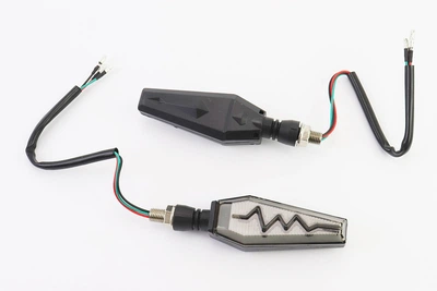 Поворотный указатель LED секвентальный со стоп-сигналом для мотоцикла, гибкая ножка, 2 шт, CYT