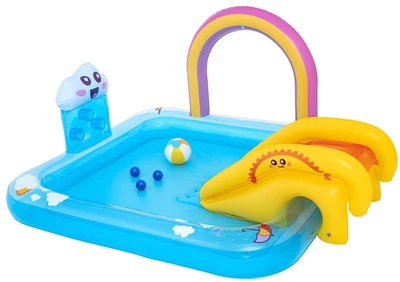 Plac zabaw dmuchany Bestway Tęcza ze zjeżdżalnią 188 x 150 x 89 cm (6941607395059)