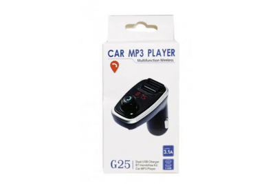Fm-модулятор G25 bluetooth поддержка карт памяти