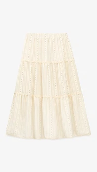 Юбка кэжуал с узором женская GENUA 6359 One Size Молочный shop (2000999388347)