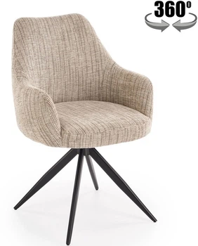 Krzesło do kuchni i salonu Halmar K564 obrotowe Beżowe (V-CH-K/564-KR-BEŻOWY) (5905248136373)
