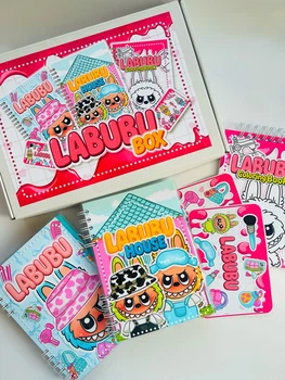 Лабубу игра на липучках липучках альбом книжка лабуба labubu la bubu тока бока