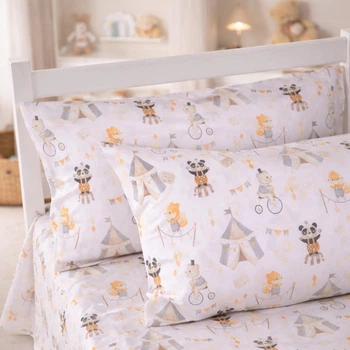 Наволочка MirSon Kids Time 17-0928 Baby Circus Бязь 40х60 см (2200012576694)