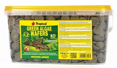 Корм Tropical Green Algae Wafers для травоїдних донних риб пластівці 5 л/ 2,25 кг 66428