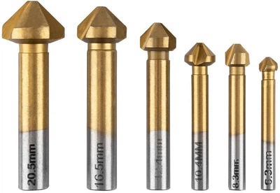 Набір свердел Graphite зенківки конічні 6 шт (5902062114204)