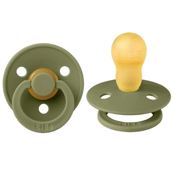 Пустышка BIBS 18+ m Colour Latex Olive Хакі