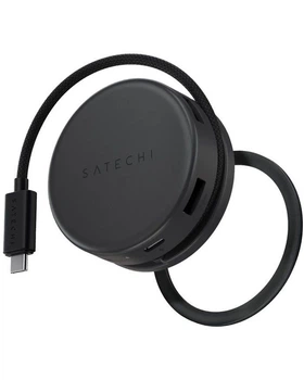 Мультипортовий адаптер Satechi OntheGo 7-in-1 USB-C (Space Black)