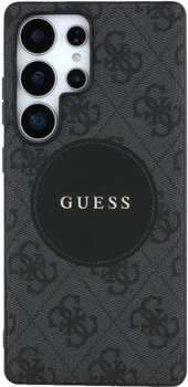Etui Guess 4G Round Patch Classic Logo MagSafe do Samsung Galaxy S25 Ultra Czarne (3666339448929)