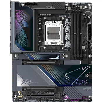 Материнская плата GIGABYTE AORUS X870E Master X3D ATX sAM5 AMD X870E 4xDDR5 5xM.2 2xSATA HDMI 2xUSB4 10 GbE Black