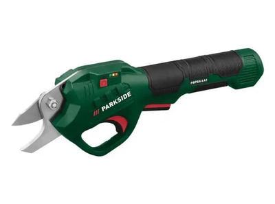 Секатор аккумуляторный Parkside PGSA 14 A1 4 V пластик/нержавеющая сталь Зеленый