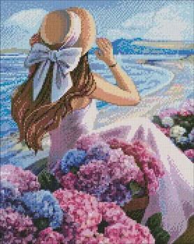 Алмазна мозаїка (AMO7384) Квітуче узбережжя ©Kira Corporal, 40 х 50 см Ідейка