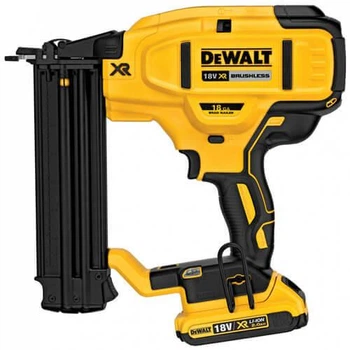 Пістолет цвяхозабивний акумуляторний DeWALT, 18В XR Li-Ion, безщітковий, діаметр/довжина цвяха 1.25/54 мм, вага 2.4 кг, 2