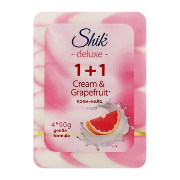 Мило туалетне Shik 1+1 Deluxe Крем & Грейпфрут 360 г